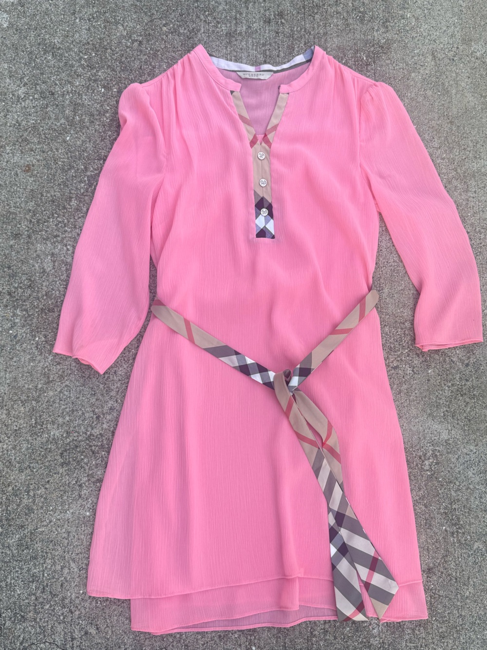 Burberry britt dress with Signature Check Trim